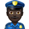 Police Officer - Black emoji on Apple